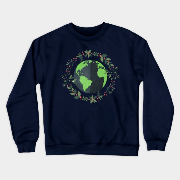 Planet earth Crewneck Sweatshirt by kamma